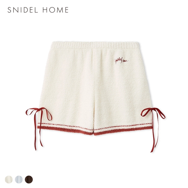 スナイデルホーム Milcrea リボンニットショートパンツ パジャマ ルームウェア SNIDEL HOME Valentine バレンタイン