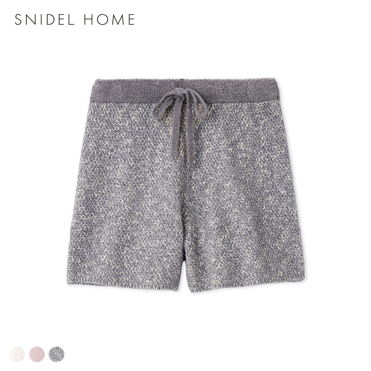 スナイデルホーム リボンツイードショートパンツ パジャマ ルームウェア SNIDEL HOME(GY-グレー-Free)