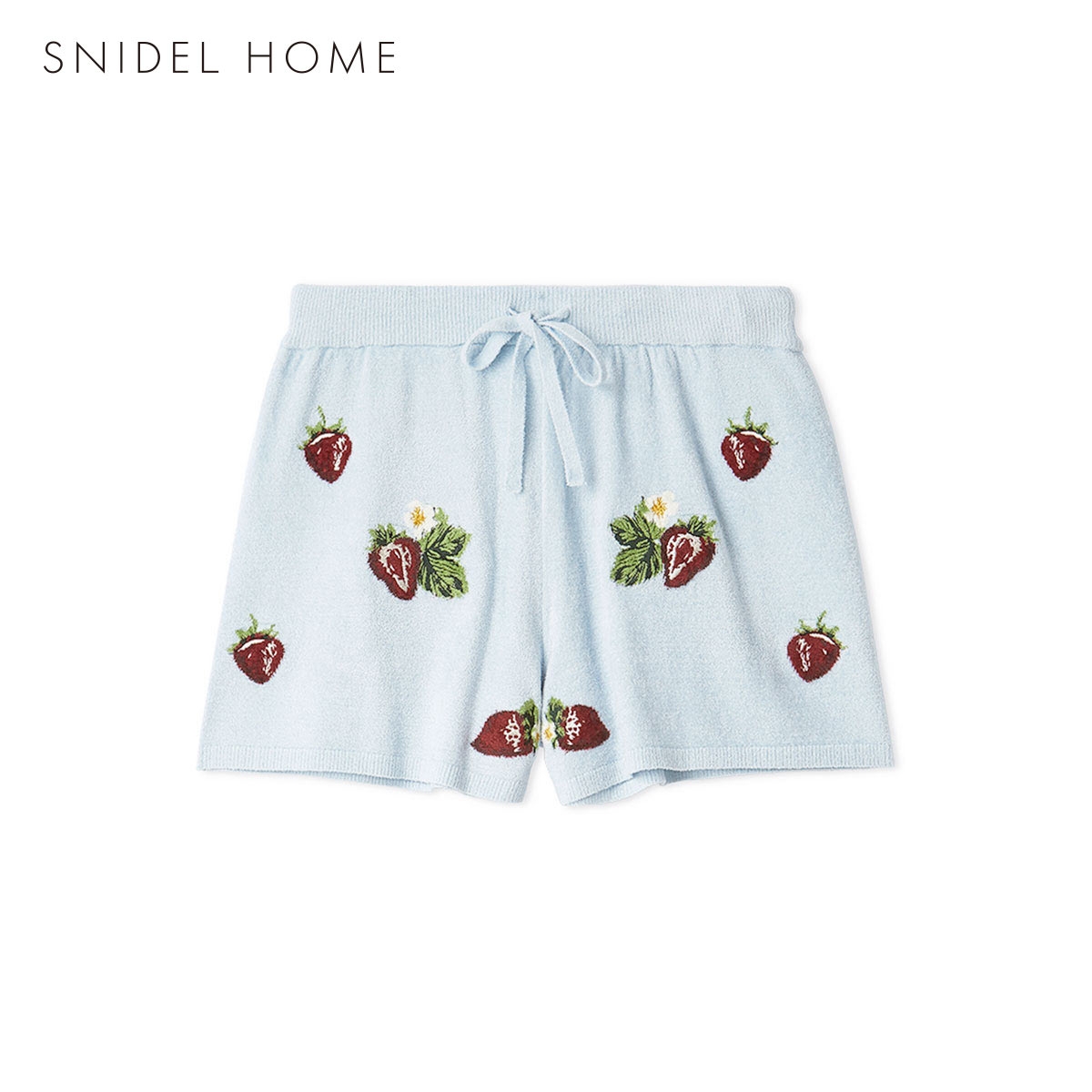 スナイデルホーム ストロベリーニットショートパンツ ルームウェア SNIDEL HOME(LBU-薄ブルー-Free)