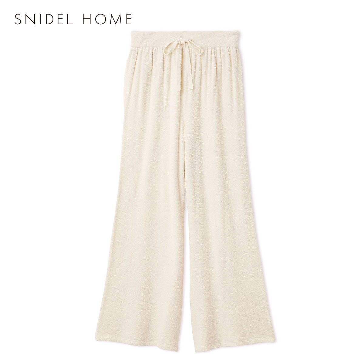 スナイデルホーム 接触冷感 UVカット ニットロングパンツ ルームウェア パジャマ SNIDEL HOME(IV-アイボリー-Free)