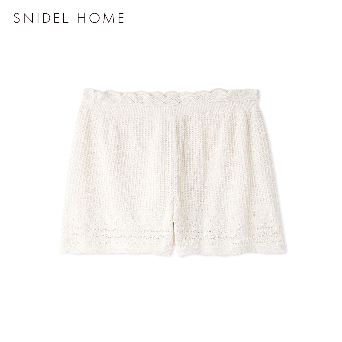 スナイデルホーム クロシェショートパンツ ルームウェア パジャマ SNIDEL HOME(WH-ホワイト-Free)