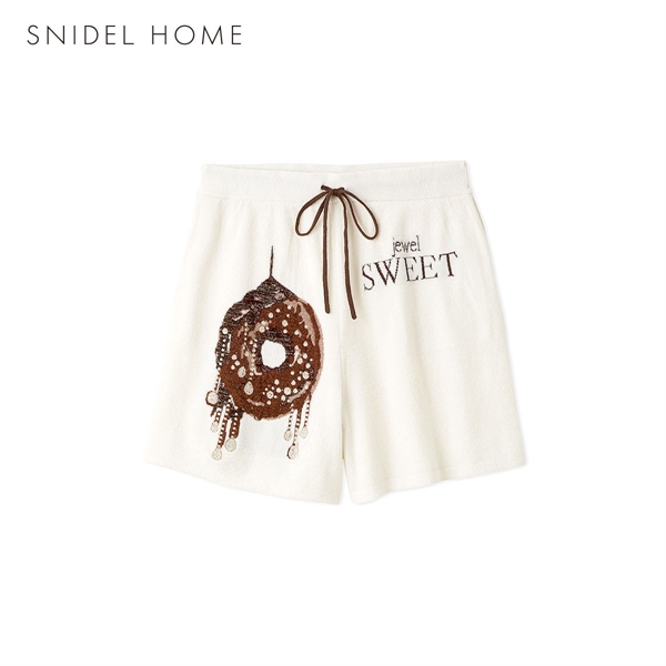 スナイデルホーム ビジュードーナッツニットショートパンツ パジャマ ルームウェア SNIDEL HOME