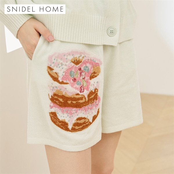 スナイデルホーム ビジュードーナッツニットショートパンツ パジャマ ルームウェア SNIDEL HOME