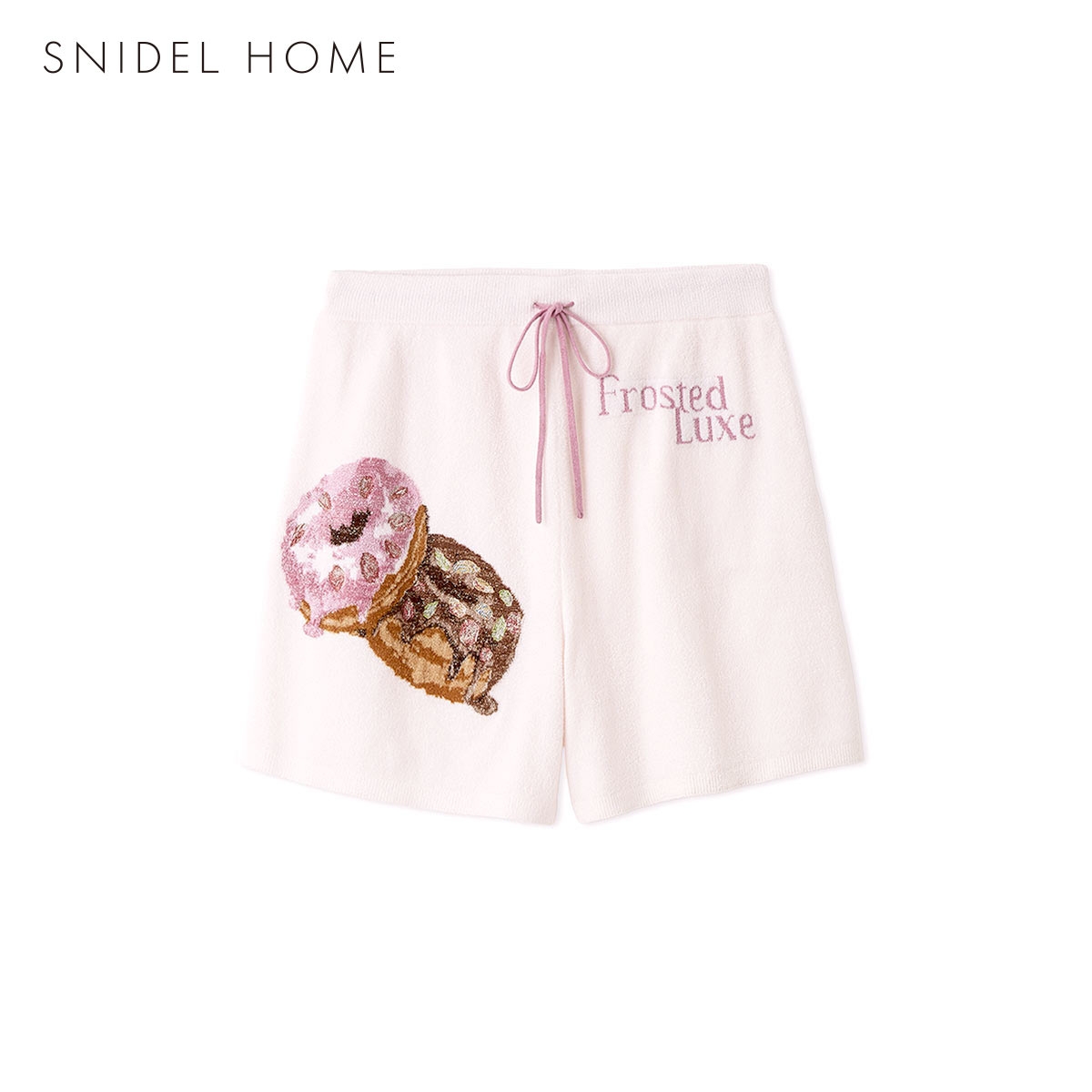スナイデルホーム ビジュードーナッツニットショートパンツ パジャマ ルームウェア SNIDEL HOME(PI-ピンク-Free)