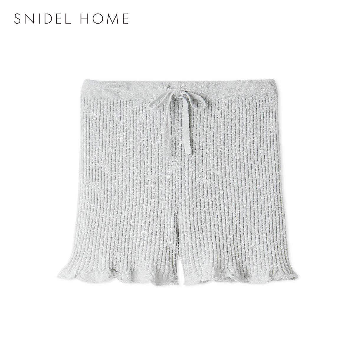 スナイデルホーム ボーダーリブショートパンツ パジャマ ルームウェア SNIDEL HOME(SX-サックス-Free)