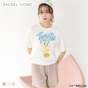 スナイデルホーム Tweety ワッフルコーンニットショートパンツ ルームウェア パジャマ SNIDEL HOME