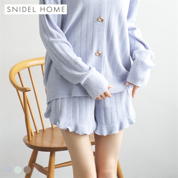 スナイデルホーム SorbetTouch Cool 接触冷感 ニットショートパンツ パジャマ ルームウェア SNIDEL HOME