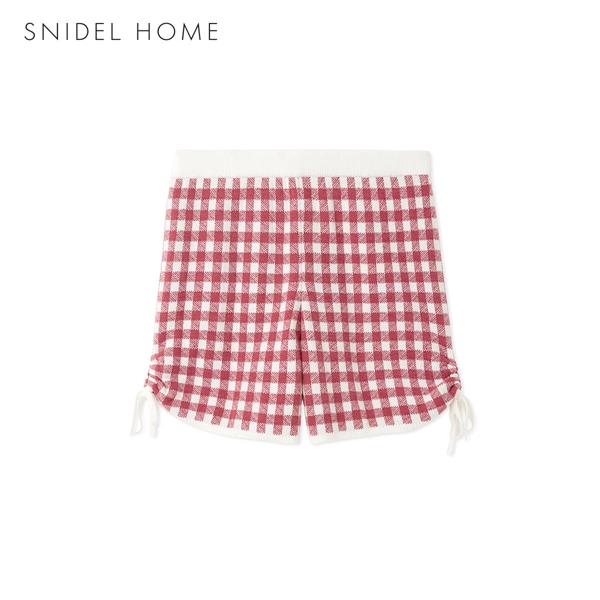 スナイデルホーム ギンガムニットショートパンツ ルームウェア パジャマ SNIDEL HOME