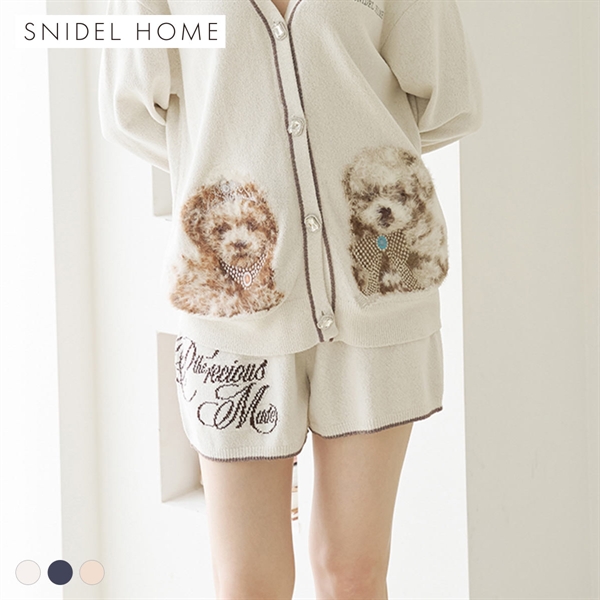 スナイデルホーム DOGラメジャガードショートパンツ パジャマ ルームウェア SNIDEL HOME