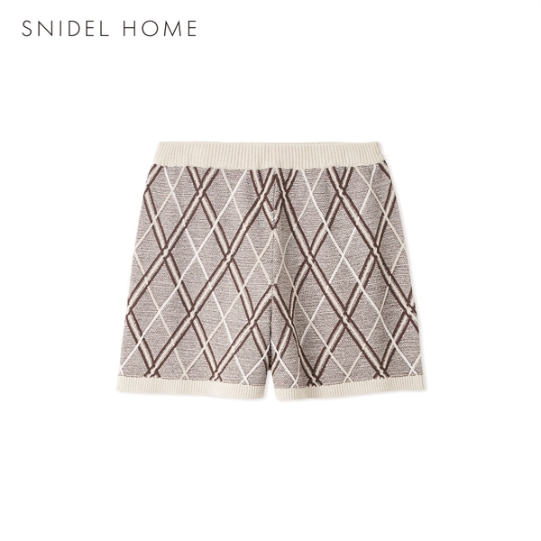 スナイデルホーム ニットチェックショートパンツ パジャマ ルームウェア SNIDEL HOME