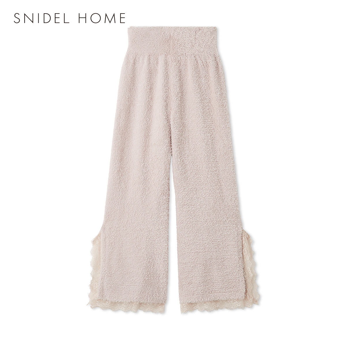 スナイデルホーム レースニットロングパンツ ルームウェア パジャマ SNIDEL HOME(PI-ピンク-Free)