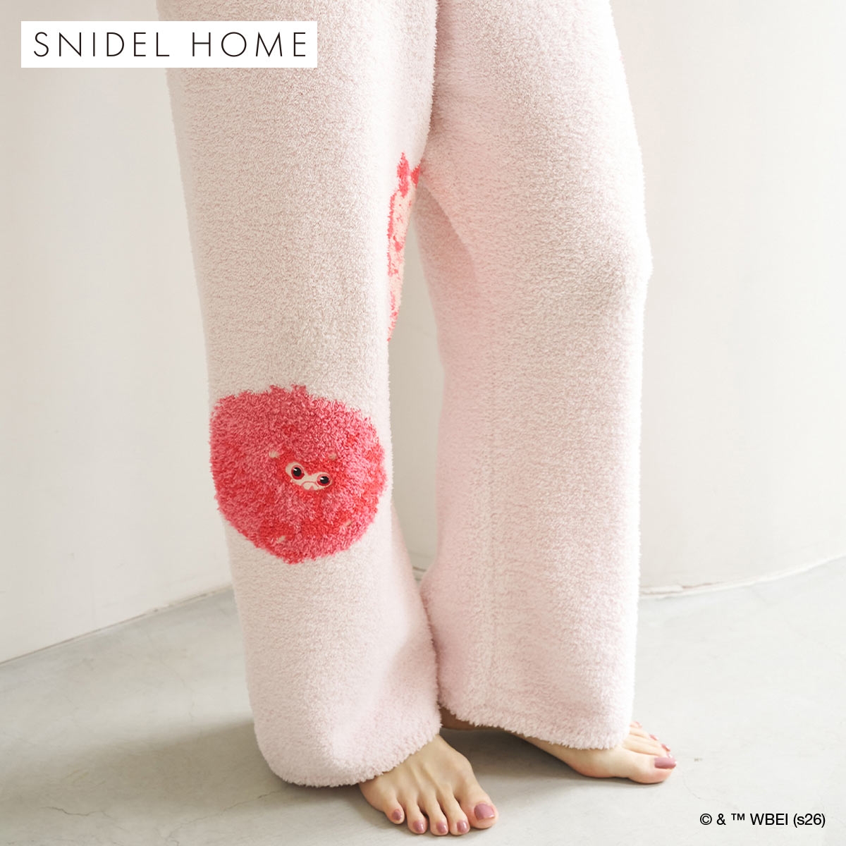 スナイデルホーム ハリー・ポッター Milcrea モチーフニットロングパンツ パジャマ ルームウェア SNIDEL HOME Harry Potter(PI-ピンク-Free)
