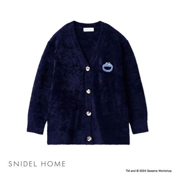 スナイデルホーム SNIDEL HOME 【SESAME STREET】【UNISEX】ワンポイントカーディガン パジャマ ルームウェア