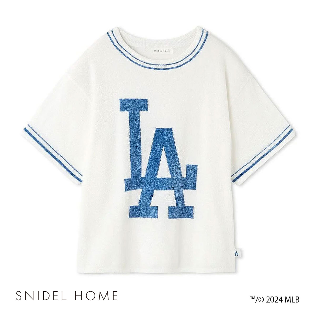 スナイデルホーム SNIDEL HOME 【MLB】ニットプルオーバー ルームウェア パジャマ(WH-ホワイト-Free)