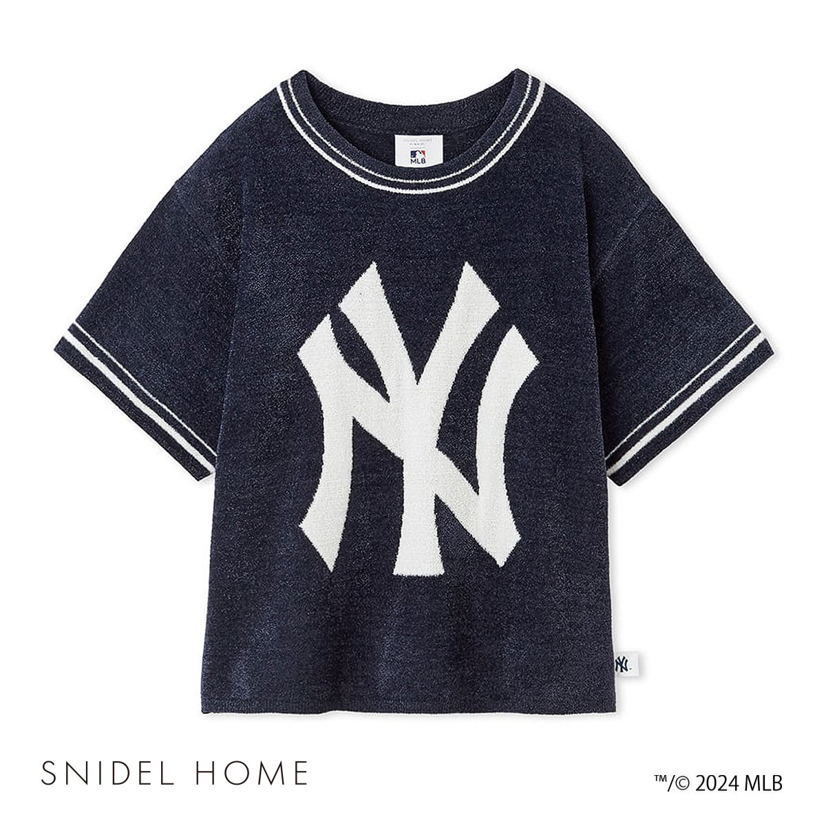 スナイデルホーム SNIDEL HOME 【MLB】ニットプルオーバー ルームウェア パジャマ(NV-ネイビー-Free)