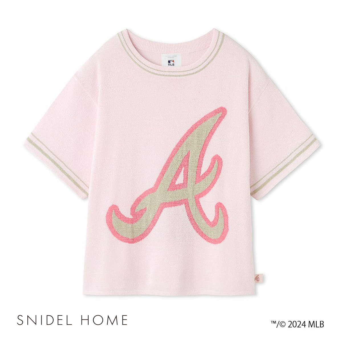 スナイデルホーム SNIDEL HOME 【MLB】ニットプルオーバー ルームウェア パジャマ(LPI-薄ピンク-Free)