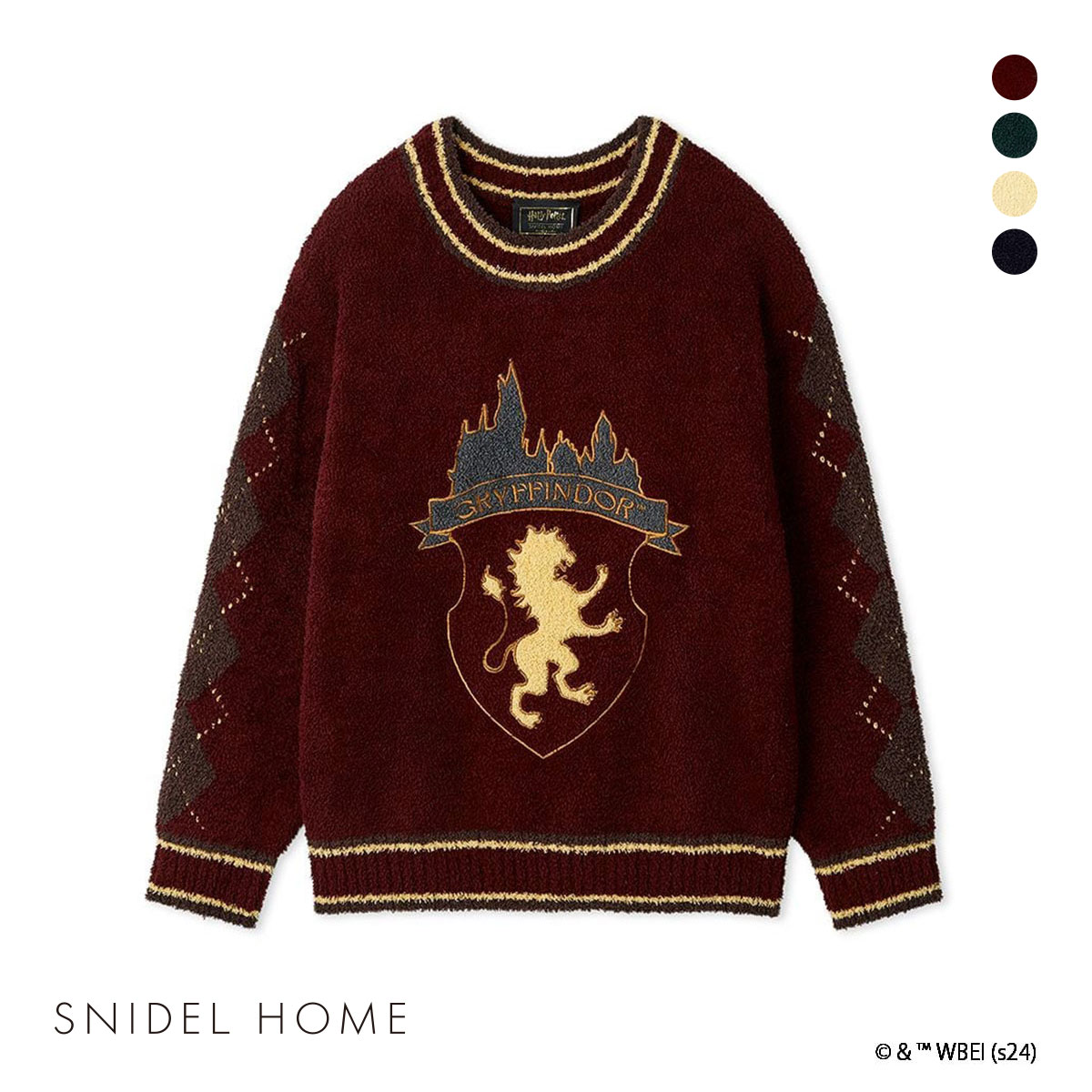スナイデルホーム ハリー・ポッター ニットプルオーバー パジャマ ルームウェア SNIDEL HOME(BUR-バーガンディ-Free)