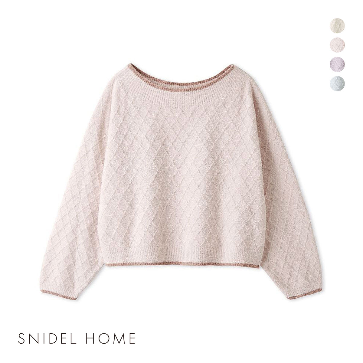スナイデルホーム 柄編みプルオーバー パジャマ ルームウェア SNIDEL HOME(PI-ピンク-Free)