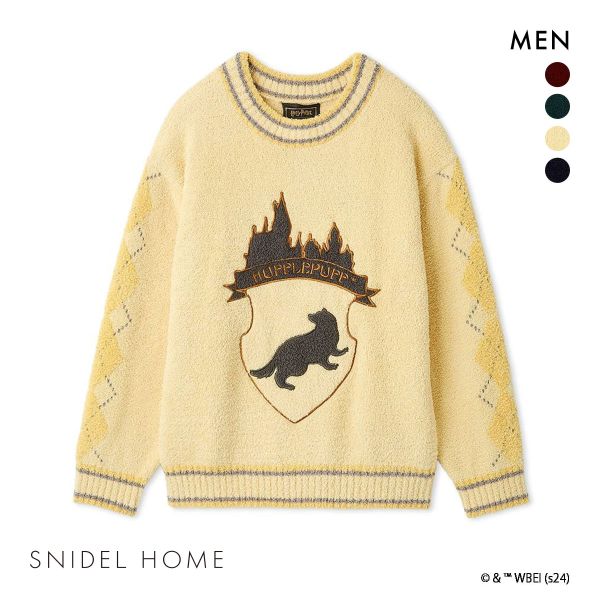 スナイデルホーム メンズ ハリー・ポッター ニットプルオーバー パジャマ ルームウェア SNIDEL HOME