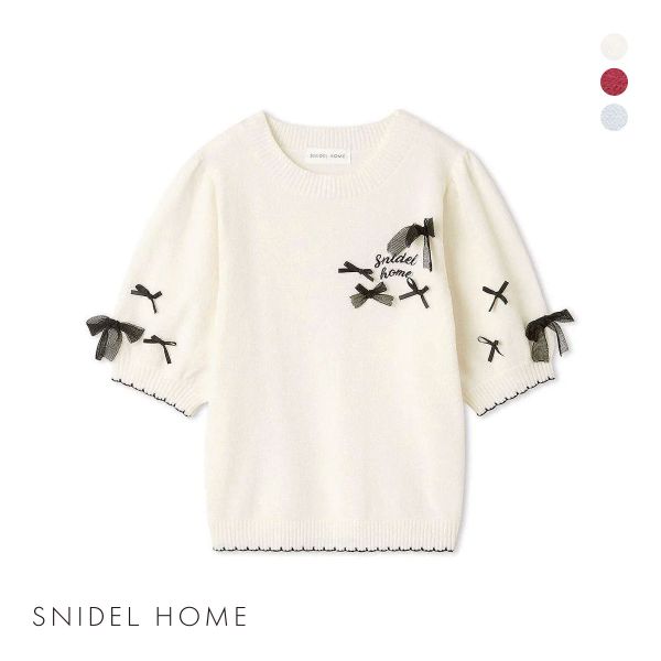 スナイデルホーム リボンプルオーバー パジャマ ルームウェア SNIDEL HOME