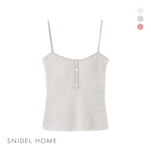 スナイデルホームヘンリーデザインキャミソール パジャマ ルームウェア カップイン SNIDEL HOME