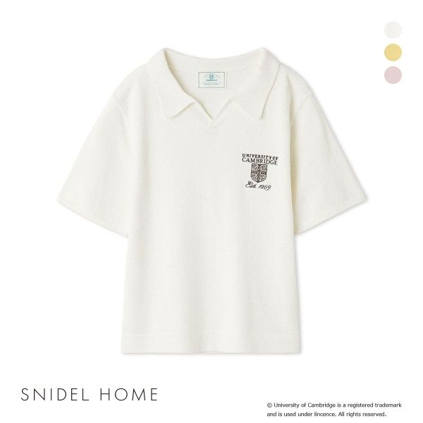 スナイデルホームUniversity of Cambridge ポロニットプルオーバー パジャマ ルームウェア ケンブリッジ大学