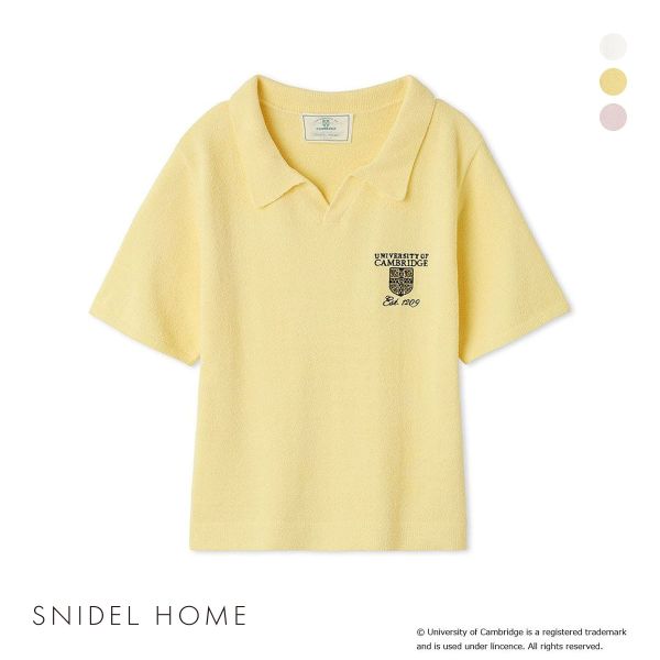 スナイデルホームUniversity of Cambridge ポロニットプルオーバー パジャマ ルームウェア ケンブリッジ大学