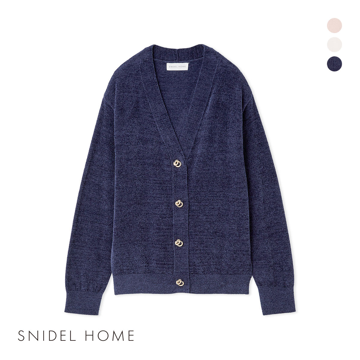スナイデルホーム Sorbet Touch Cool 接触冷感 カーディガン SNIDEL HOME(NV-ネイビー-Free)