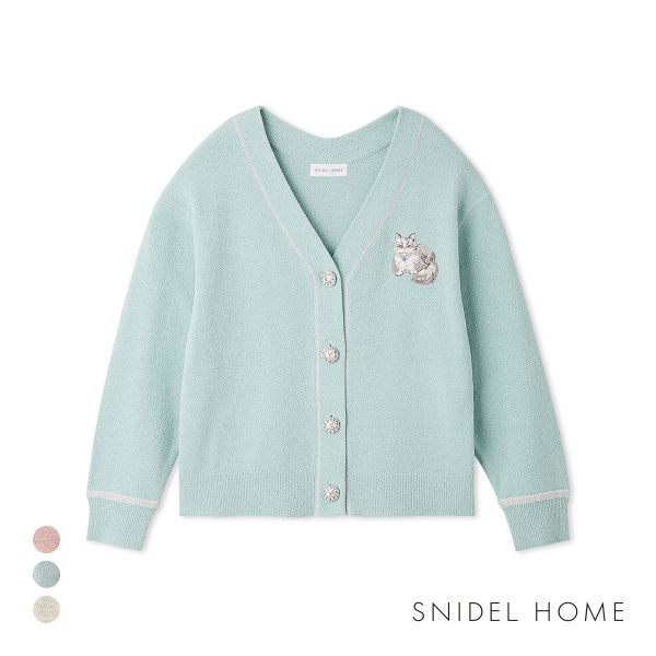 スナイデルホーム CATラメニットカーディガン SNIDEL HOME