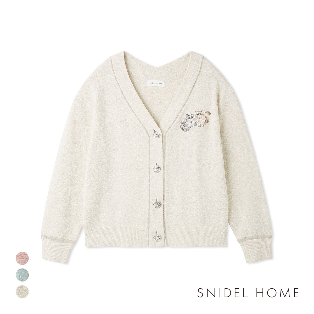 スナイデルホーム CATラメニットカーディガン SNIDEL HOME