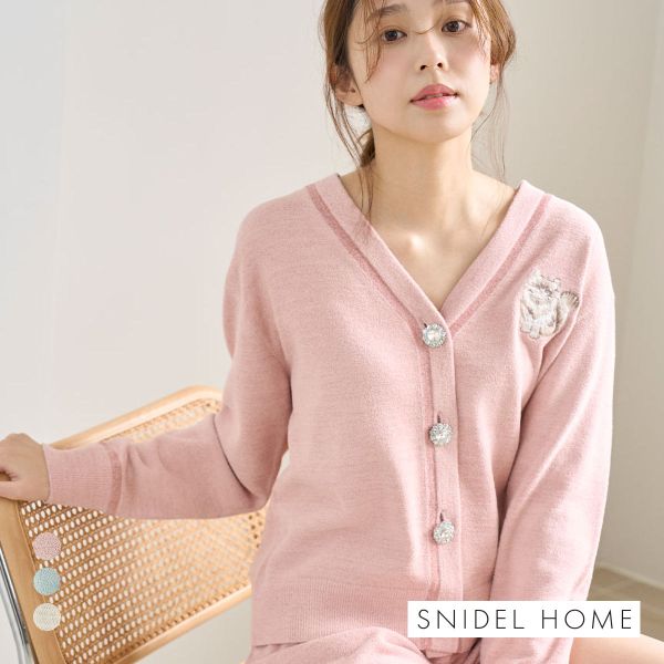 スナイデルホーム CATラメニットカーディガン SNIDEL HOME