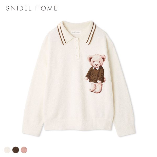 スナイデルホーム Bearニットプルオーバー SNIDEL HOME