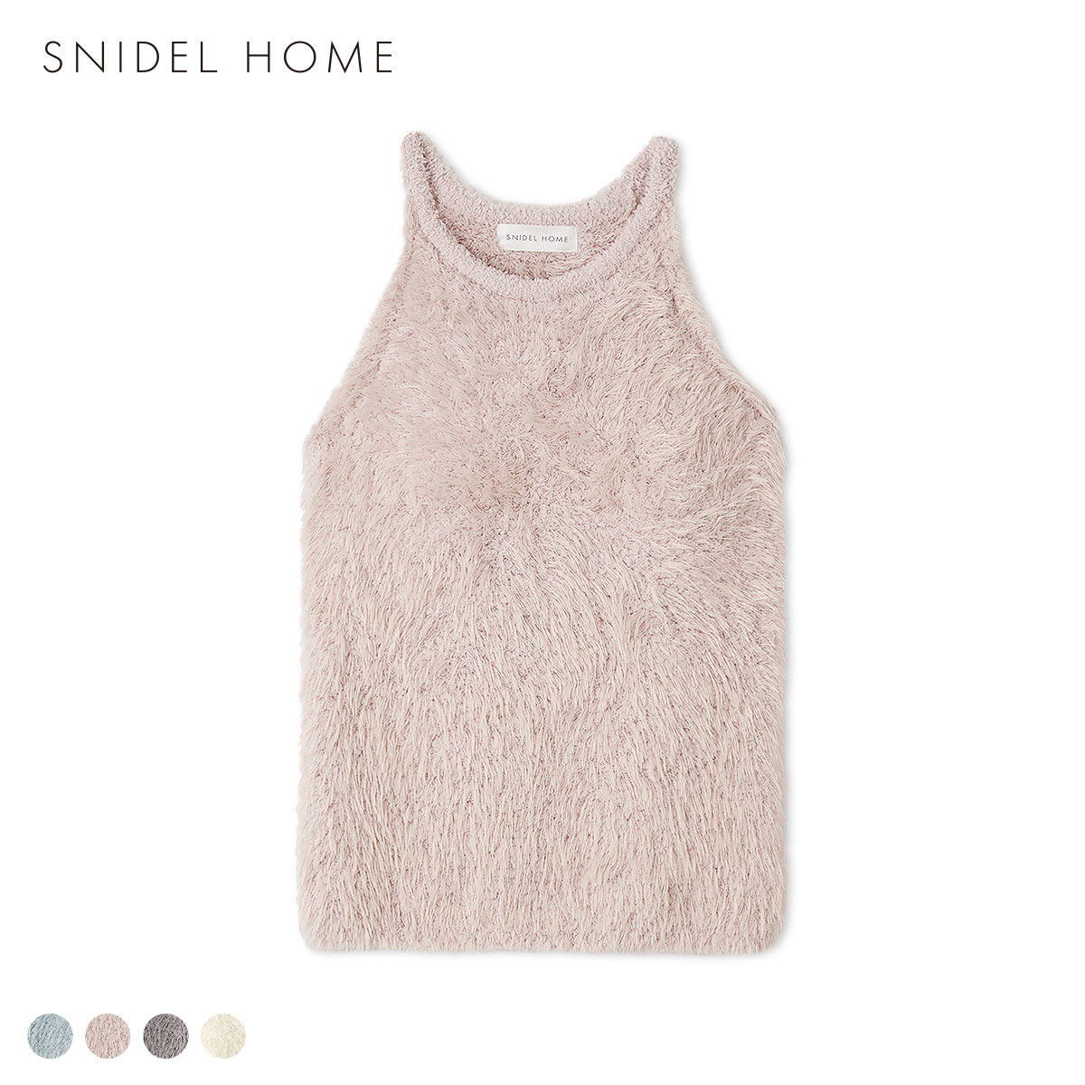 スナイデルホーム シャギーアメスリニット パジャマ ルームウェア SNIDEL HOME(LPI-薄ピンク-Free)