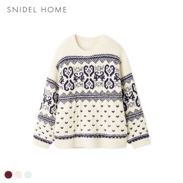 スナイデルホーム ノルディックプルオーバー SNIDEL HOME