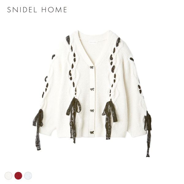 スナイデルホーム リボンカーディガン SNIDEL HOME