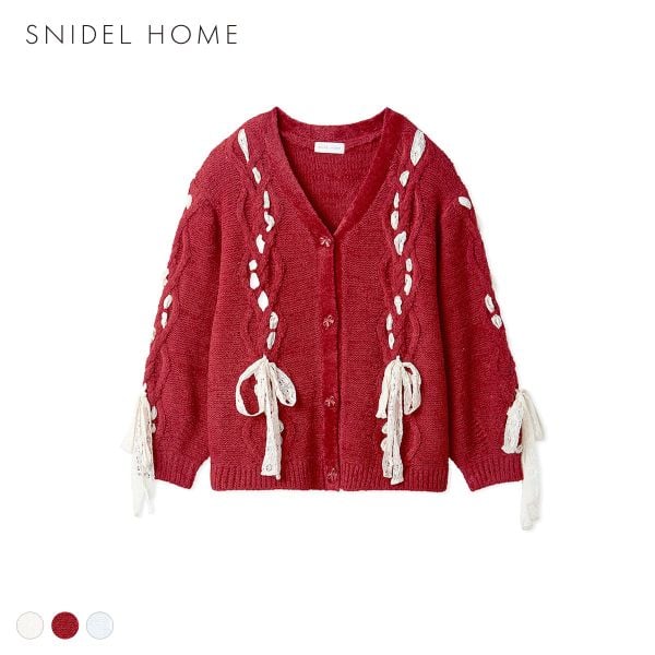 スナイデルホーム リボンカーディガン SNIDEL HOME