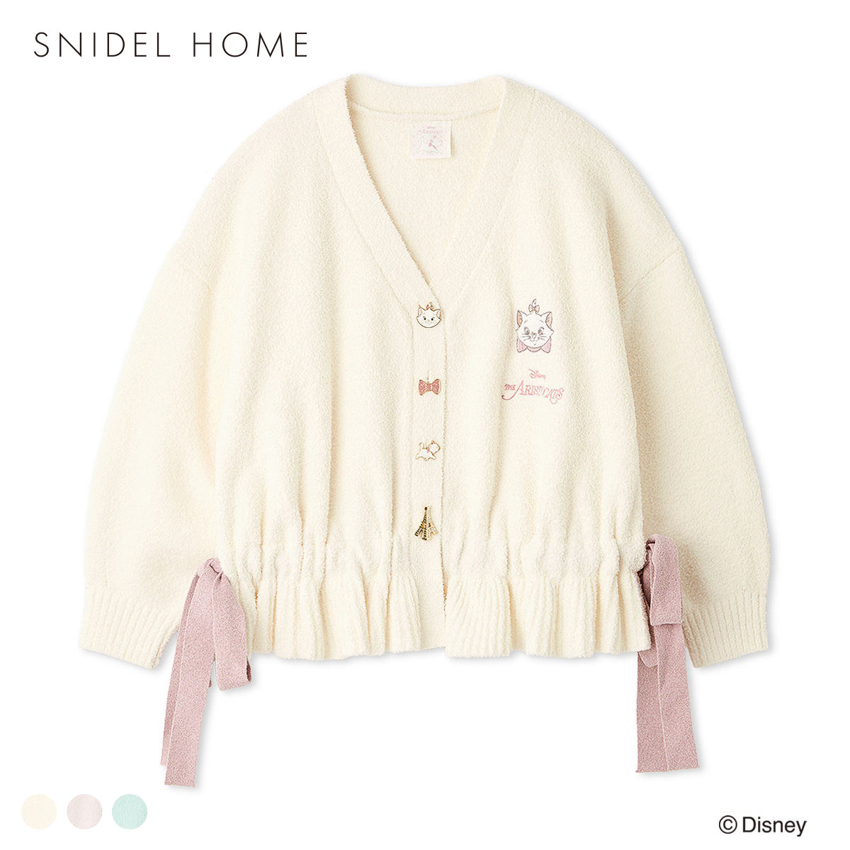 スナイデルホーム The Aristocats デザインボタンカーディガンパジャマ ルームウェア SNIDEL HOME(IV-アイボリー-Free)