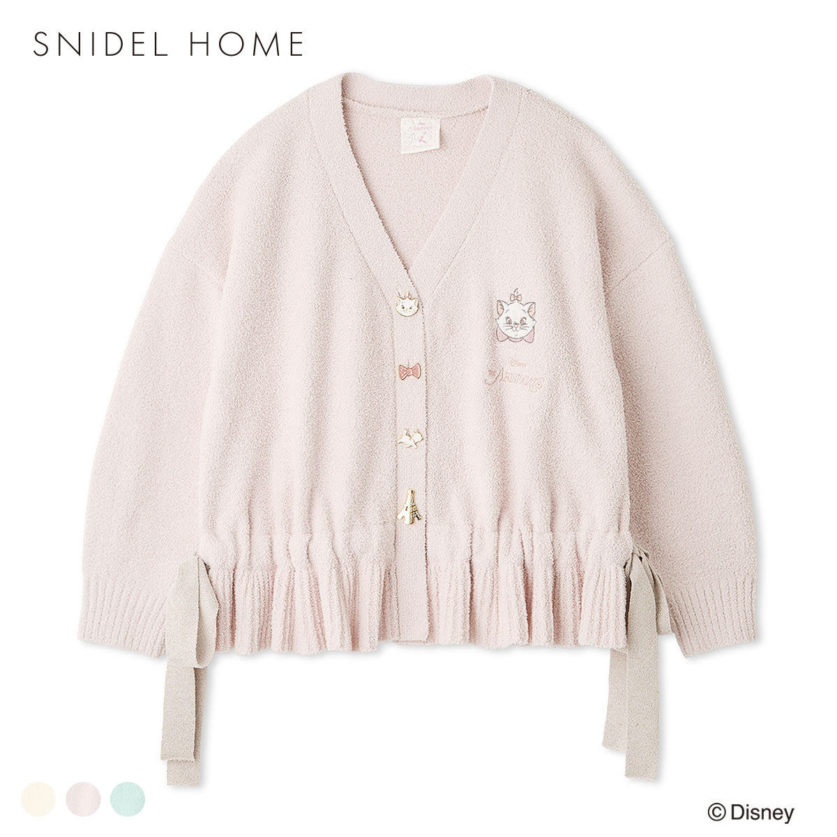 スナイデルホーム The Aristocats デザインボタンカーディガンパジャマ ルームウェア SNIDEL HOME(PI-ピンク-Free)
