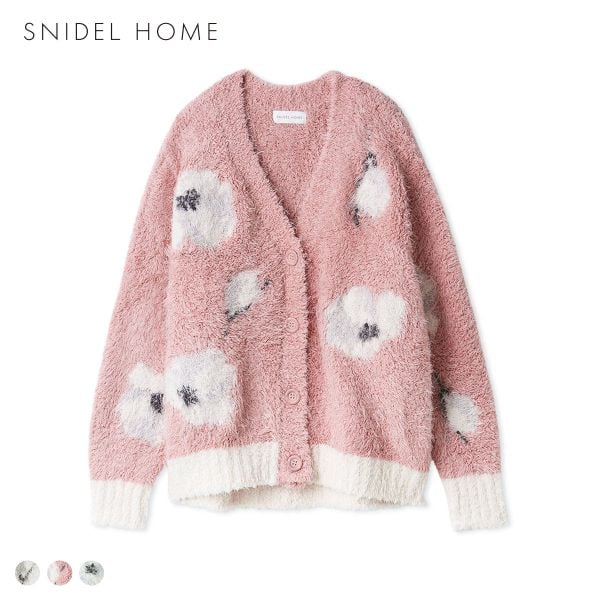スナイデルホーム フラワージャガードニットカーディガン SNIDEL HOME