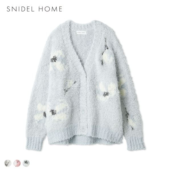 スナイデルホーム フラワージャガードニットカーディガン SNIDEL HOME