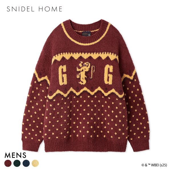 スナイデルホーム メンズ Mens Harry Potter ニットプルオーバー パジャマ ルームウェア ハリー・ポッター SNIDEL HOME