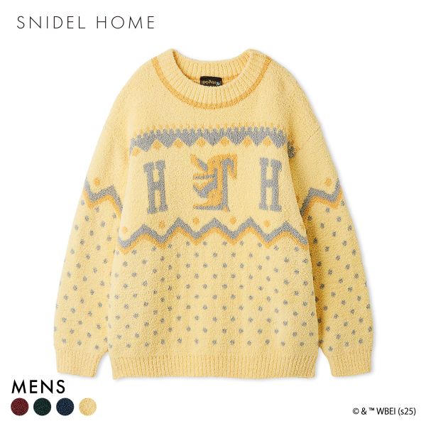 スナイデルホーム メンズ Mens Harry Potter ニットプルオーバー パジャマ ルームウェア ハリー・ポッター SNIDEL HOME