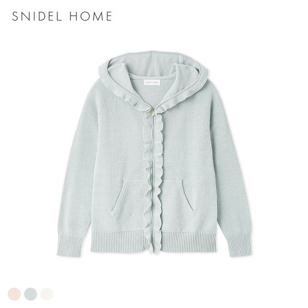 スナイデルホーム ニットフリルパーカー パジャマ ルームウェア SNIDEL HOME
