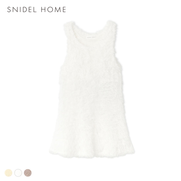 スナイデルホーム シャギーカップインタンクトップ カップイン カップ付き パジャマ ルームウェア SNIDEL HOME