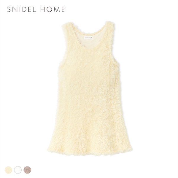 スナイデルホーム シャギーカップインタンクトップ カップイン カップ付き パジャマ ルームウェア SNIDEL HOME