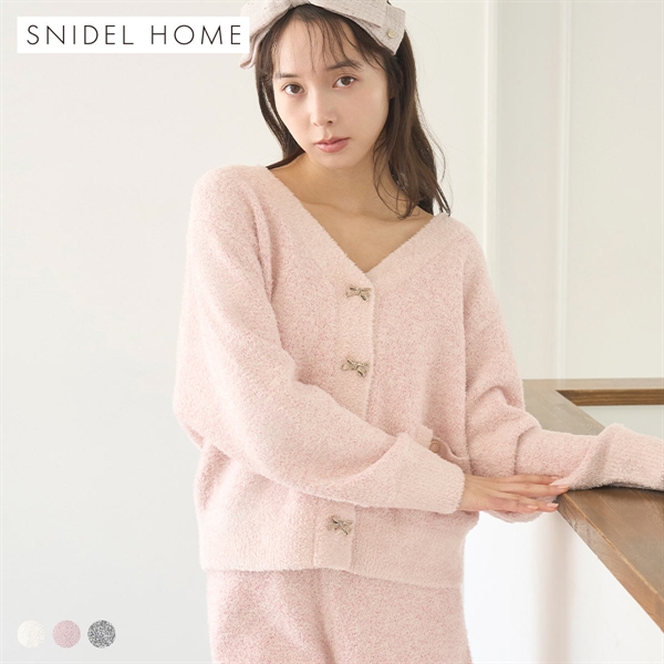 スナイデルホーム リボンツイードカーディガン パジャマ ルームウェア SNIDEL HOME