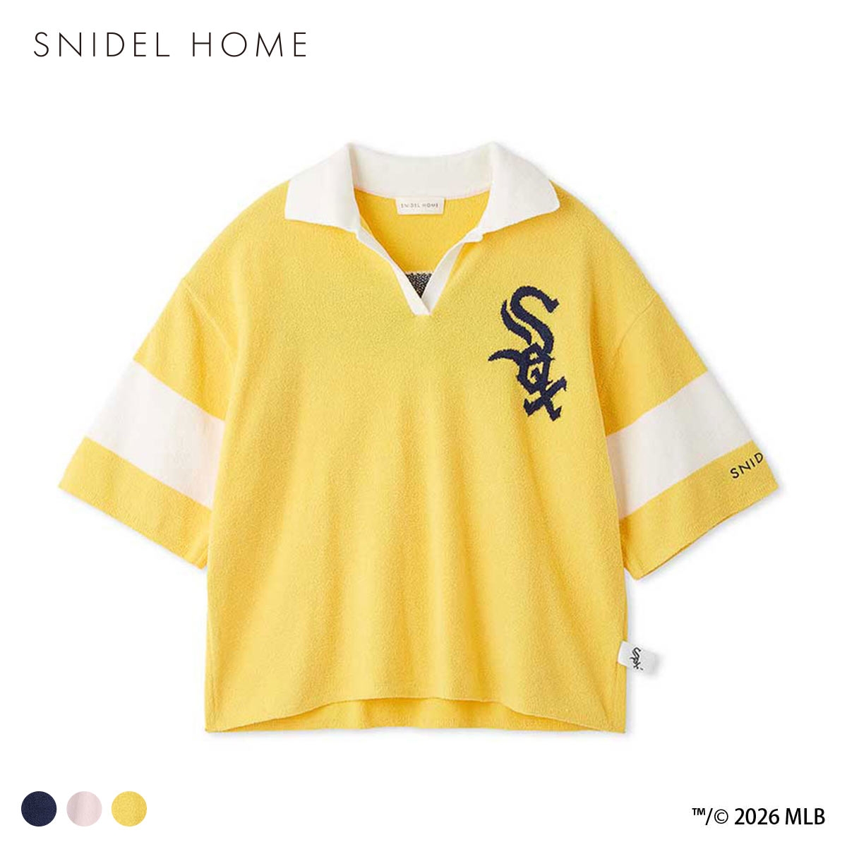 スナイデルホーム MLB ニットプルオーバー パジャマ ルームウェア SNIDEL HOME(YE-イエロー-Free)