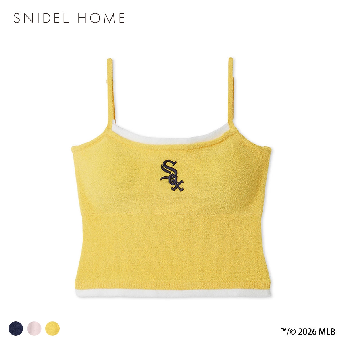 スナイデルホーム MLB ニットキャミソール パジャマ ルームウェア SNIDEL HOME(YE-イエロー-Free)
