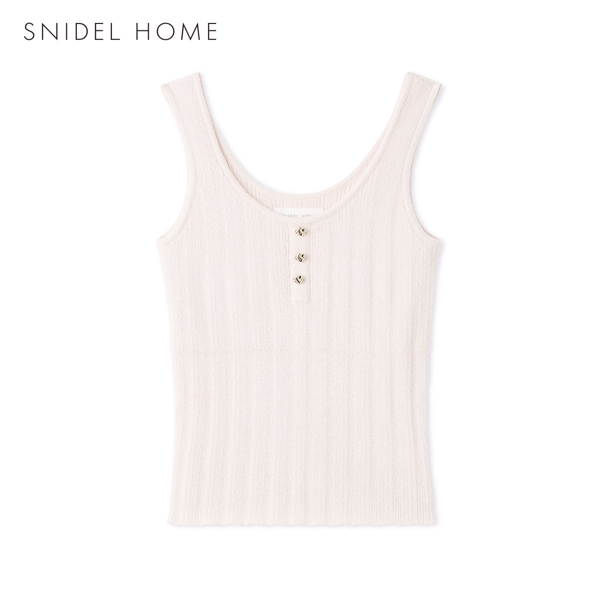 スナイデルホーム ICESUMMER 接触冷感 タンクトップ カップイン パッド付き パジャマ ルームウェア SNIDEL HOME(PI-ピンク-Free)