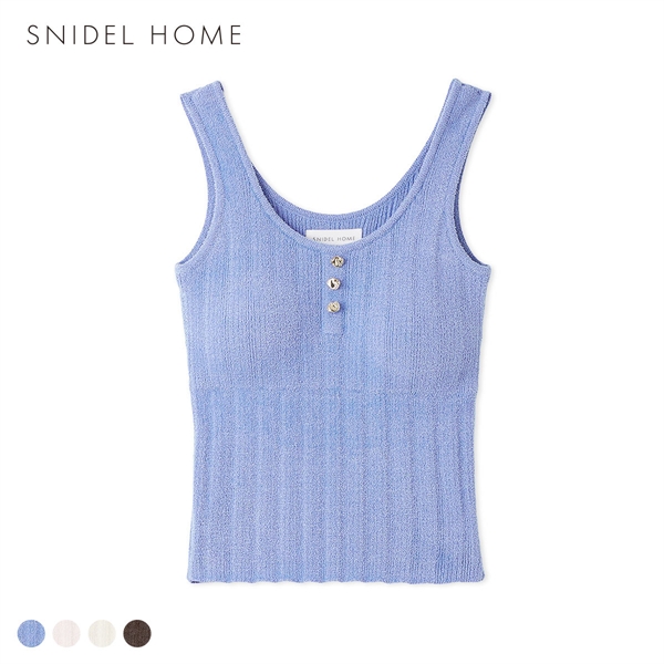 スナイデルホーム ICESUMMER 接触冷感 タンクトップ カップイン パッド付き パジャマ ルームウェア SNIDEL HOME